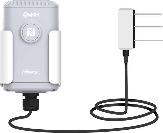Milesight EM500-SMTC Soil Moisture, Temperature and Electrical Conductivity Sensor product photo