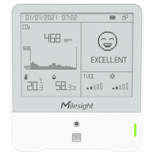Milesight AM308-LoRaWAN Indoor Air Quality Sensor (7 in 1) product photo