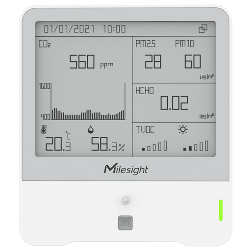 Milesight AM319-LoRaWAN Indoor Air Quality Sensor (9 in 1) product photo